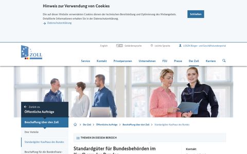 Standardgüter Kaufhaus des Bundes - Zoll online