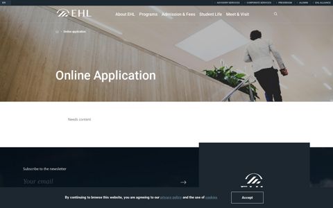 Online application | EHL