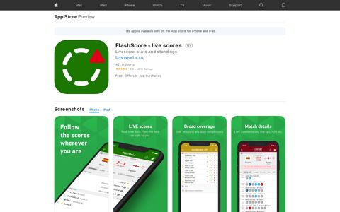 ‎FlashScore - live scores on the App Store