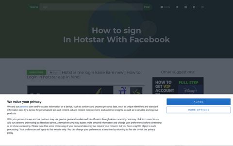 【How to】 Sign In Hotstar With Facebook - GreenCoin.life