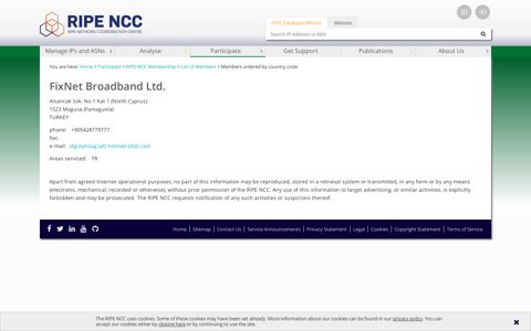 FixNet Broadband Ltd. - RIPE NCC