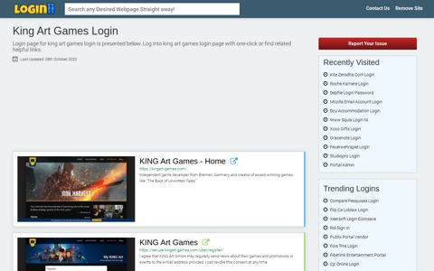 King Art Games Login - Loginii.com