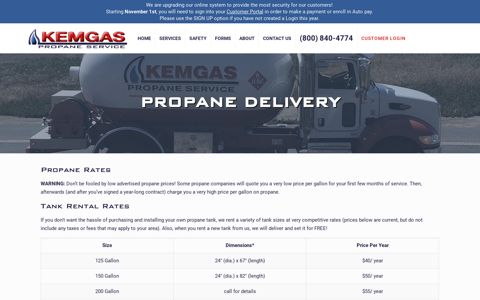 Propane Delivery | Kemgas