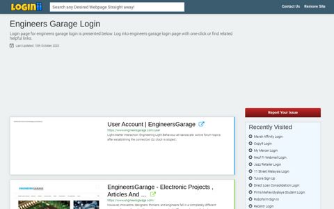 Engineers Garage Login - Loginii.com