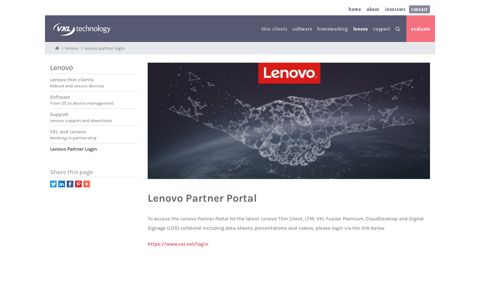 Lenovo Partner Login - VXL Technology