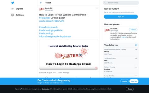 HosterPK on Twitter: "How To Login To Your Website Control ...