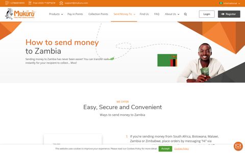 Send Money to Zambia with Mukuru | Sign up, Send it, Sorted!