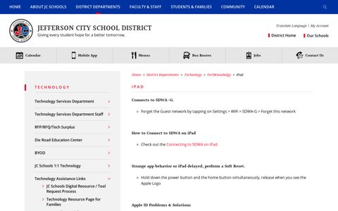 Technology / iPad - Jefferson City School District