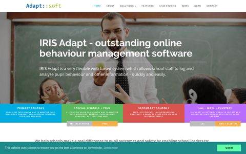 IRIS Adapt - Pupil behaviour monitoring software for primary ...
