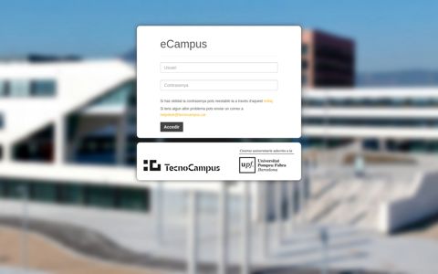 eCampus: Intranet Estudiants