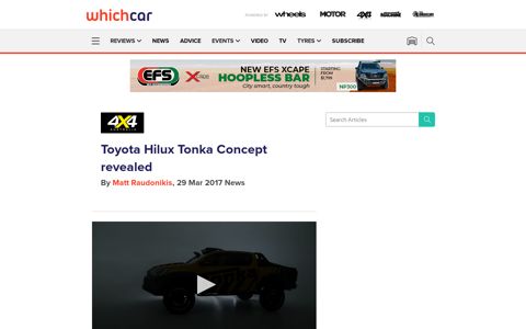 Toyota Hilux Tonka Concept revealed - WhichCar