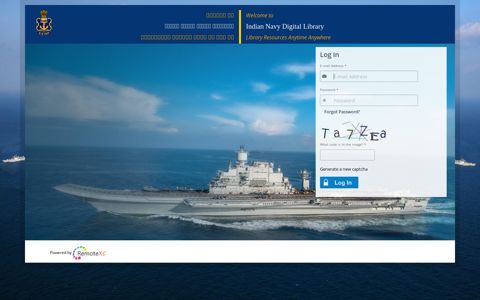 Indian Navy Digital Library: User Login