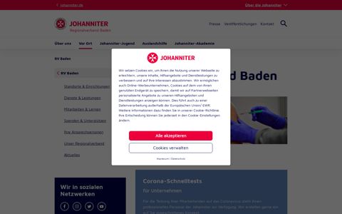Angebote im Regionalverband Baden | Die Johanniter ...