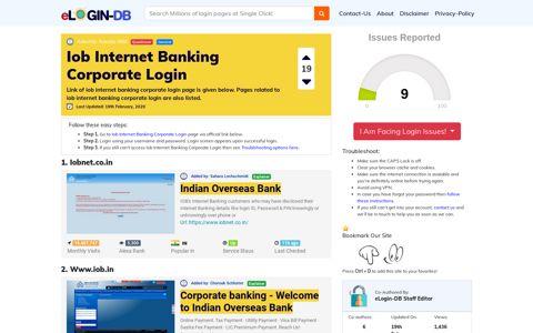 Iob Internet Banking Corporate Login