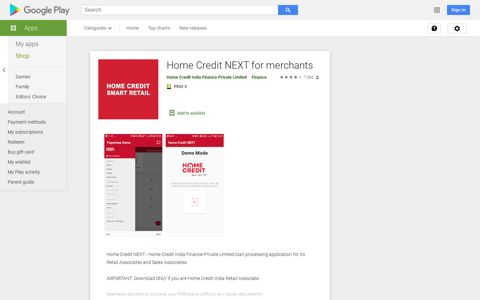 Home Credit NEXT for merchants – Apps on Google Play
