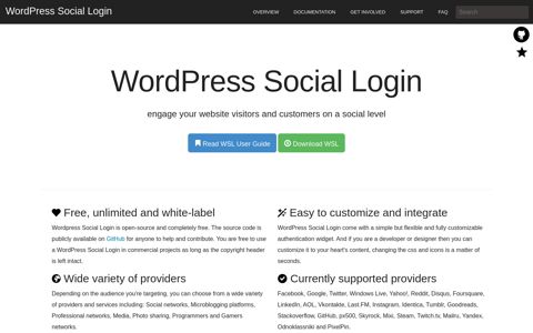 WordPress Social Login Contributors on GitHub