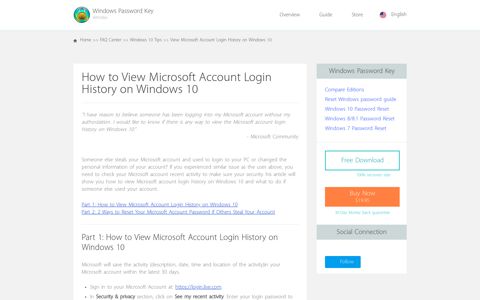 How to View Microsoft Account Login History on Windows 10