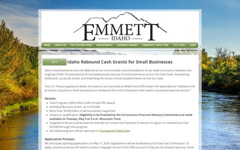 COVID-19 Idaho Rebound Grants for Small Businesses | city ...