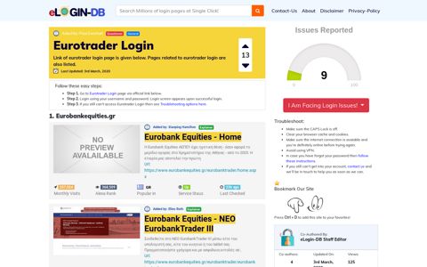 Eurotrader Login - A database full of login pages from all over ...
