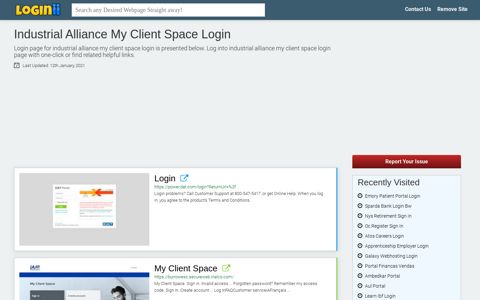 Industrial Alliance My Client Space Login - Loginii.com