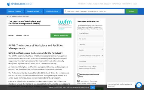 The Institute of Workplace and Facilities Management (IWFM)