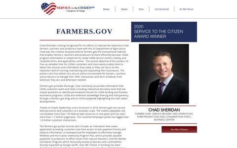 Farmers.gov | STTC Awards - Service to the Citizen Awards