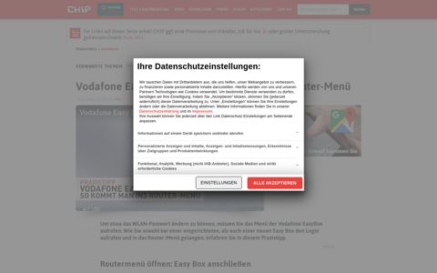 Vodafone Easy Box Login: So starten Sie das Router-Menü ...