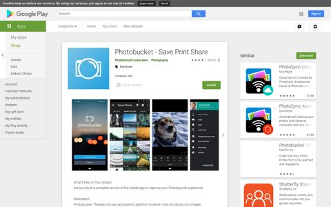 Photobucket - Save Print Share - Apps on Google Play