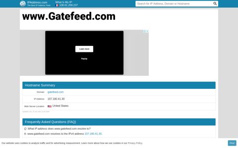 ▷ www.Gatefeed.com Website statistics and traffic analysis ...