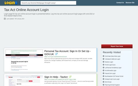 Tax Act Online Account Login - Straight Path to Any Login Page!