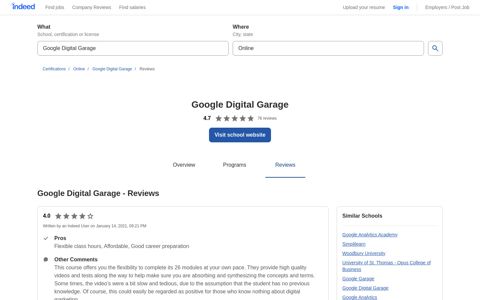 Google Digital Garage - Reviews | Indeed.com