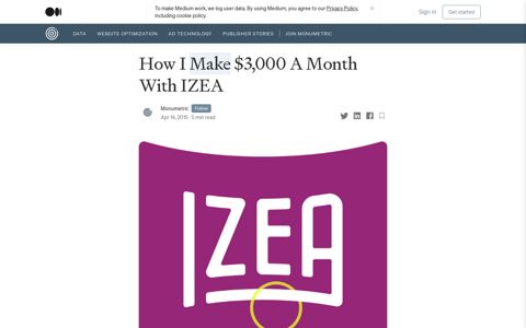 How I Make $3,000 A Month With IZEA | by Monumetric ...