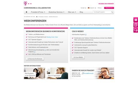 Conferencing & Collaboration - Webkonferenzen - Telekom