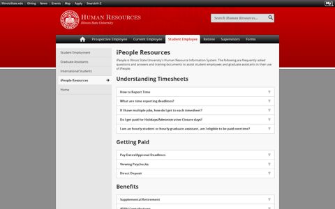 iPeople Resources | Human Resources - Illinois State