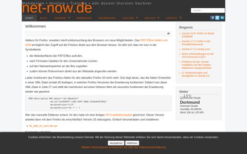 Das Fritzbox Addon für Firefox 20 - net-now.de