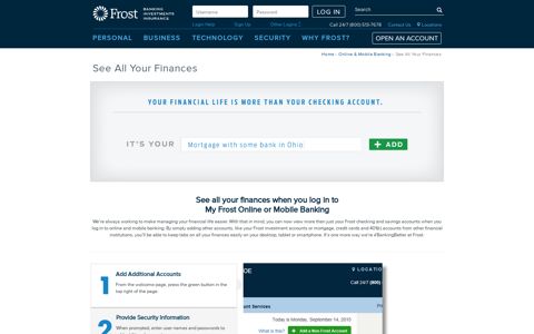 See all your finances when you log in to My Frost ... - Frost Bank