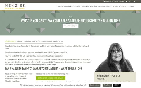 What If you can't pay your self assessment income tax bill on ...