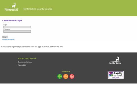 Login to your account - Hertfordshire County Council