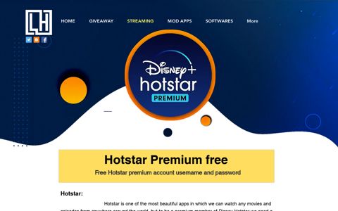 Free Hotstar Premium Account Username And Password ...