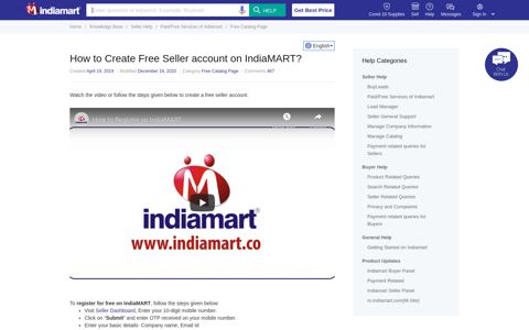 How to Create Free Seller account on IndiaMART?