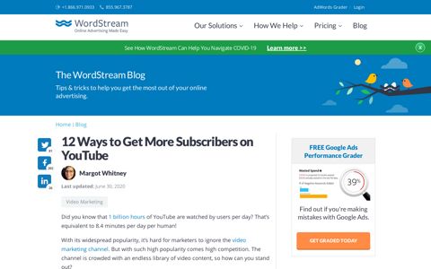 12 Ways to Get More Subscribers on YouTube | WordStream