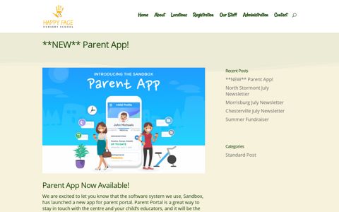 **NEW** Parent App! | Happyface Nursery School