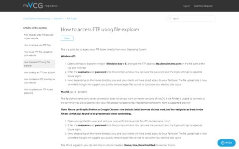 How to access FTP using file explorer – Visual ...