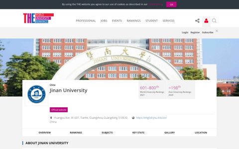 Jinan University | World University Rankings | THE