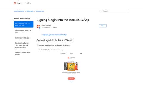 Signing /Login Into the Issuu iOS App – issuu Help Center