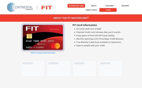 Continental Finance - Fit Card