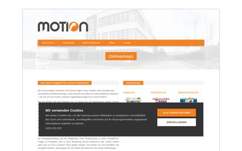 Onlineshops - MOTION TM Vertriebs GmbH