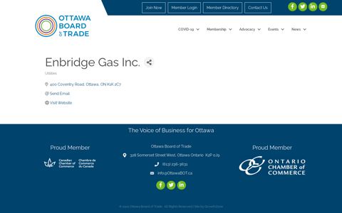 Enbridge Gas Inc. | Utilities - Member Login - Ottawa Board of ...
