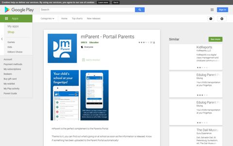 mParent - Portail Parents - Apps on Google Play