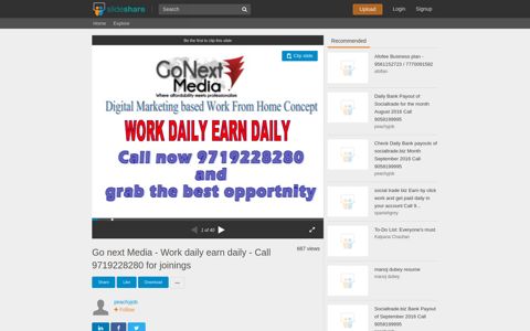 Go next Media - Work daily earn daily - Call 9719228280 for ...